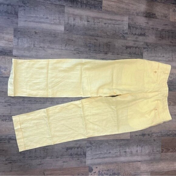 Brioni Cannes Yellow‎ Linen Pants | 100% Linen | Made in Italy | Size 36 - Picture 3 of 13